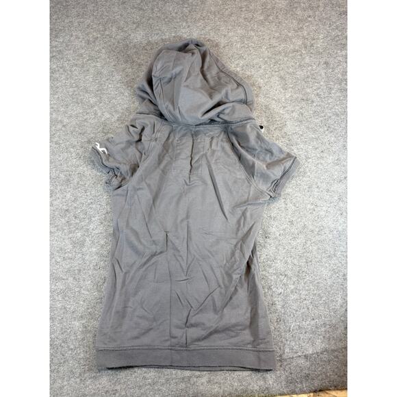 Hollister Short Sleeve Pullover Hoodie Top Womens Medium Gray Streetwear Casual - Picture 6 of 7